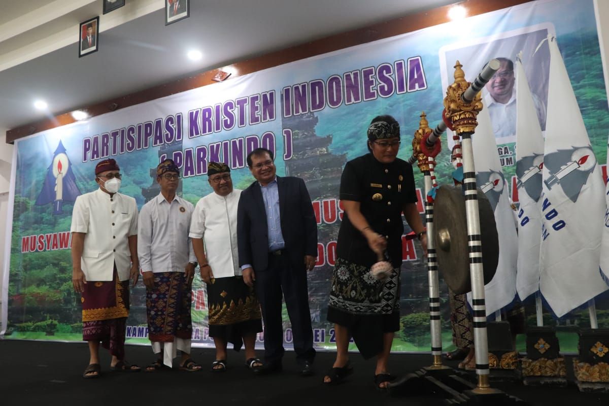 podiumnews.com-Bupati Giri Prasta Ajak Parkindo Menjaga Empat Pilar Kebangsaan